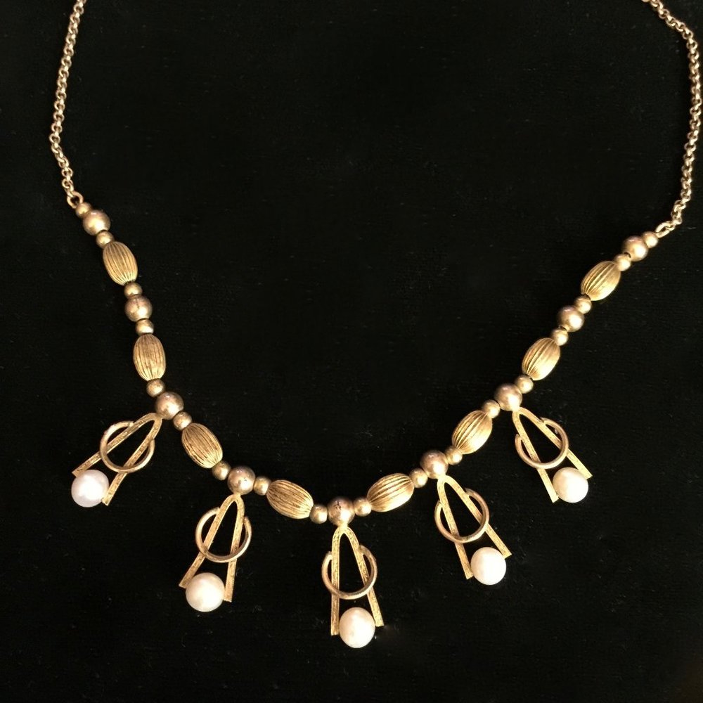 Vintage Gold Fill and Pearl Necklace
